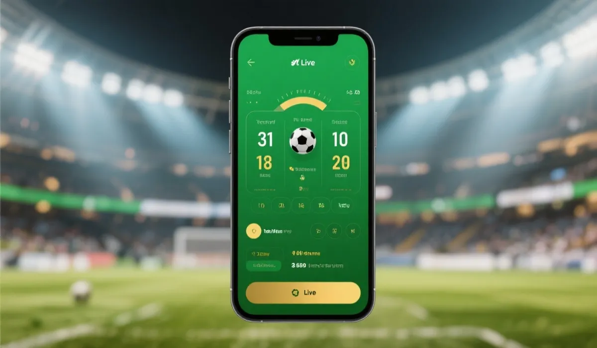 世界盃即時比分示意圖（手機介面）