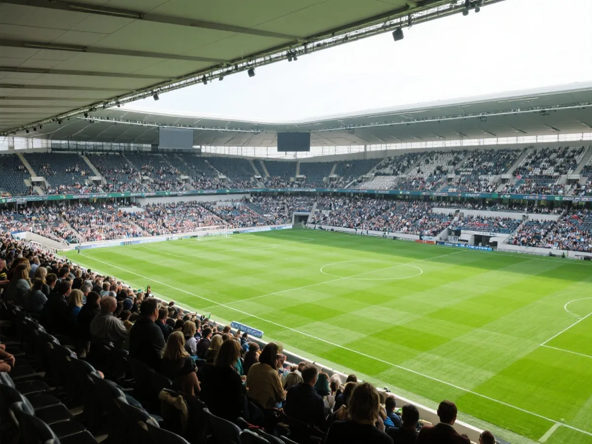 現代化大型足球場館示意圖